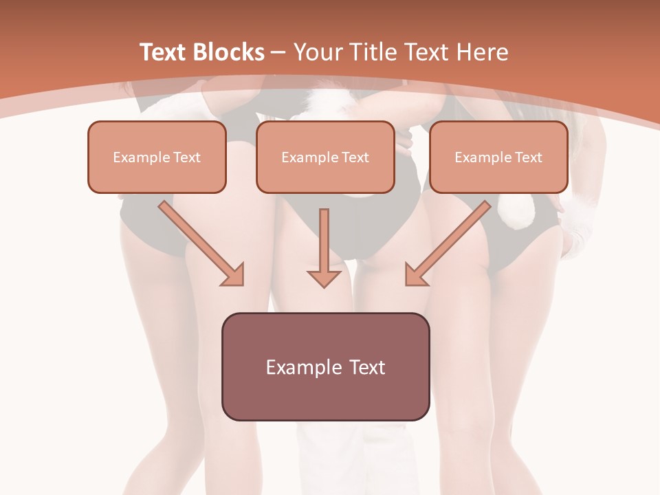 A Group Of Women In Bunny Costumes Powerpoint Template PowerPoint Template