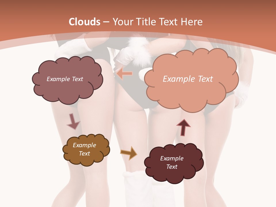 A Group Of Women In Bunny Costumes Powerpoint Template PowerPoint Template