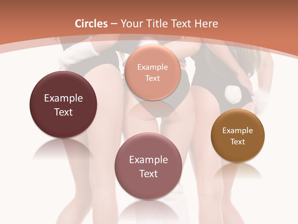 A Group Of Women In Bunny Costumes Powerpoint Template PowerPoint Template