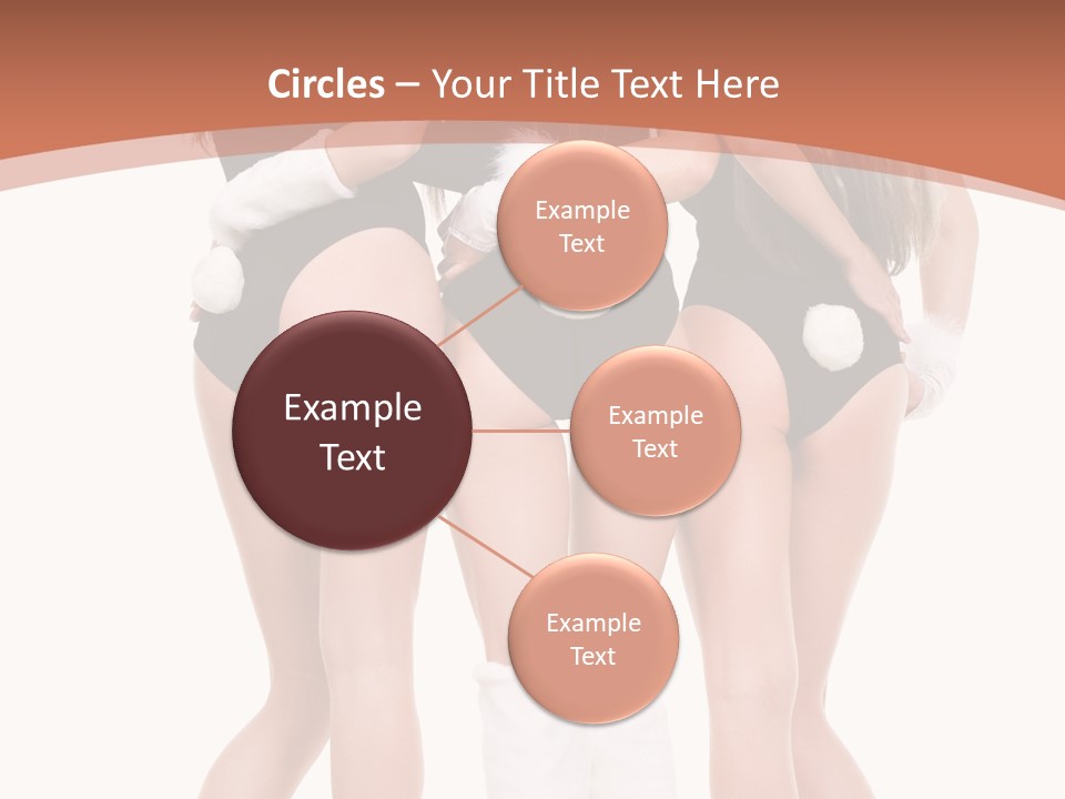 A Group Of Women In Bunny Costumes Powerpoint Template PowerPoint Template