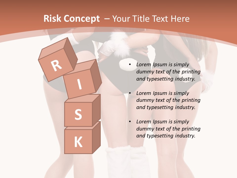 A Group Of Women In Bunny Costumes Powerpoint Template PowerPoint Template