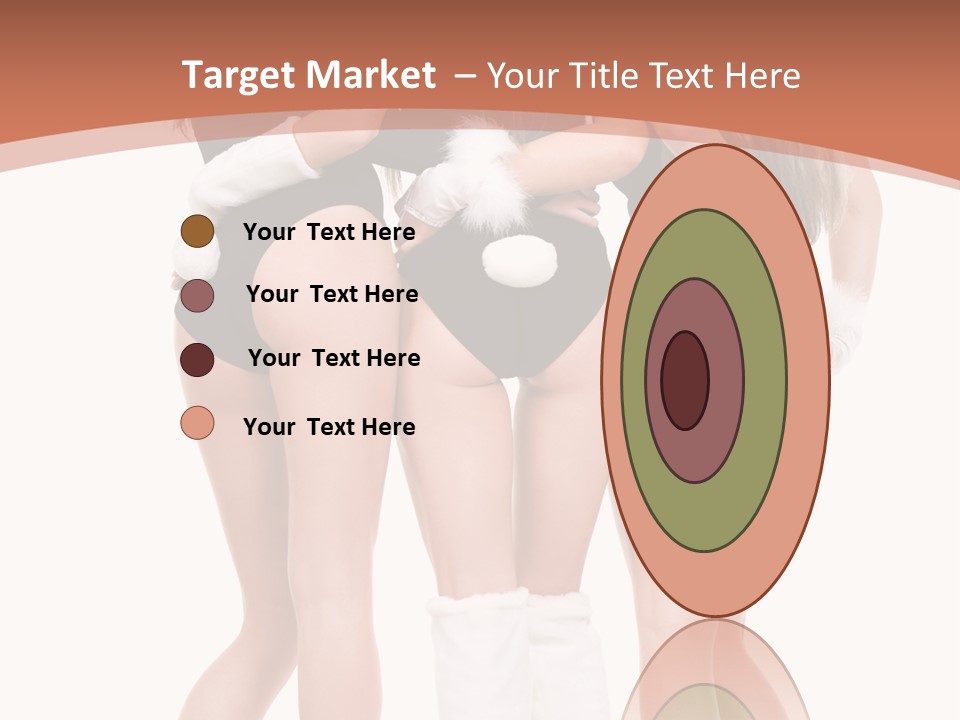 A Group Of Women In Bunny Costumes Powerpoint Template PowerPoint Template