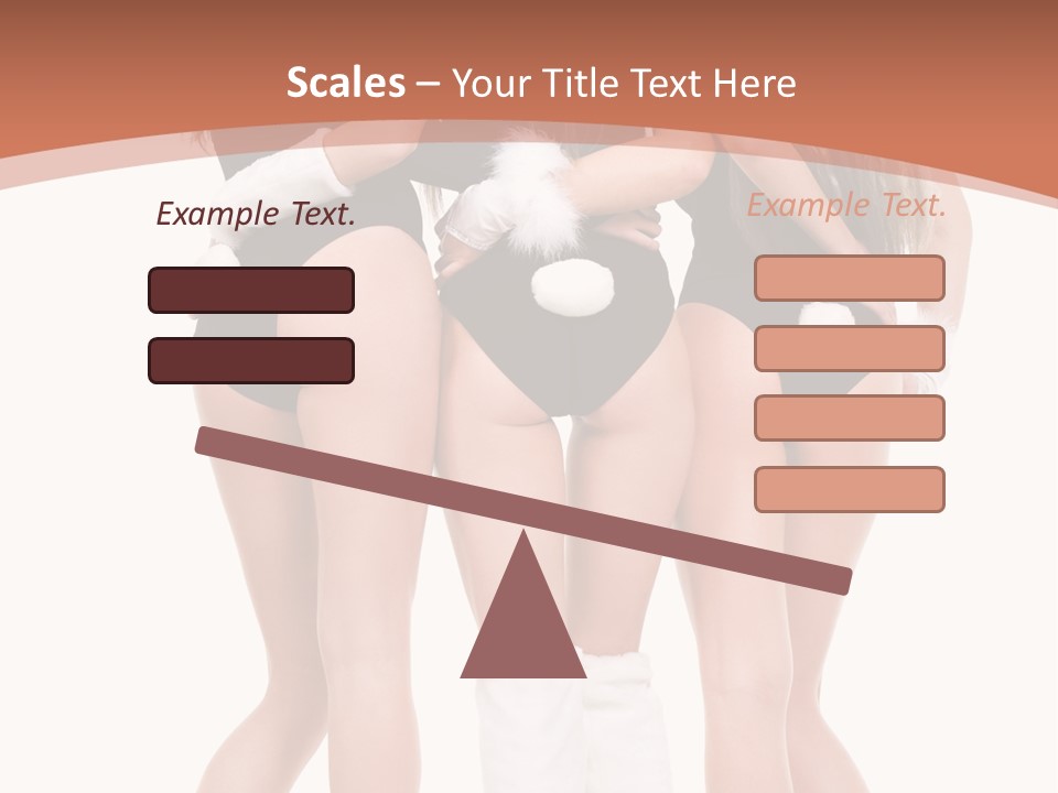 A Group Of Women In Bunny Costumes Powerpoint Template PowerPoint Template