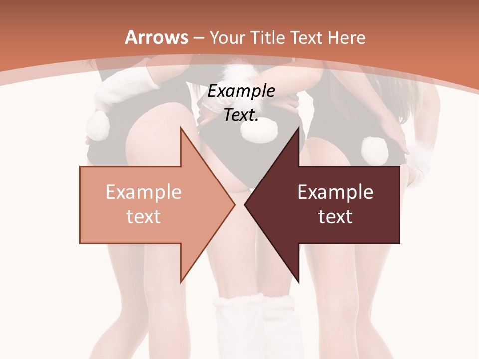 A Group Of Women In Bunny Costumes Powerpoint Template PowerPoint Template