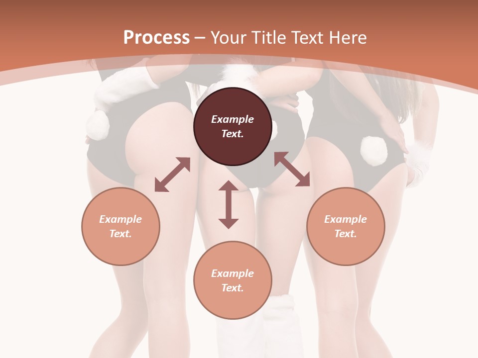 A Group Of Women In Bunny Costumes Powerpoint Template PowerPoint Template