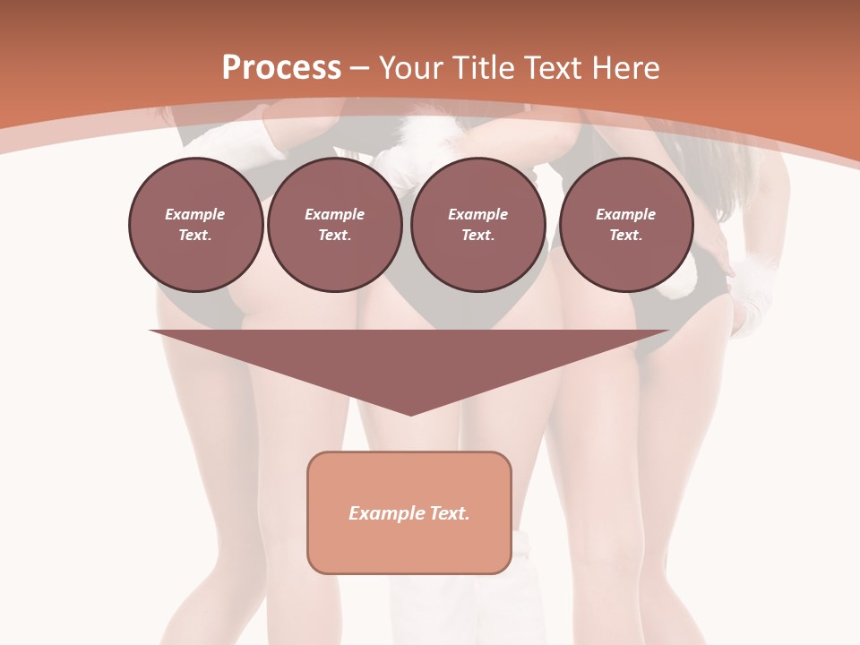 A Group Of Women In Bunny Costumes Powerpoint Template PowerPoint Template