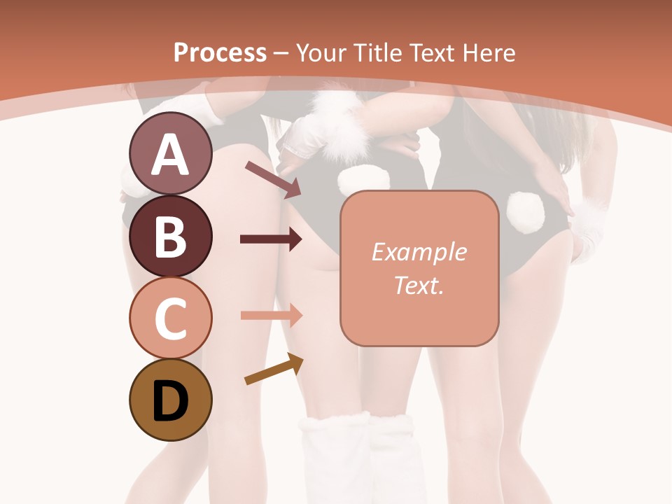 A Group Of Women In Bunny Costumes Powerpoint Template PowerPoint Template