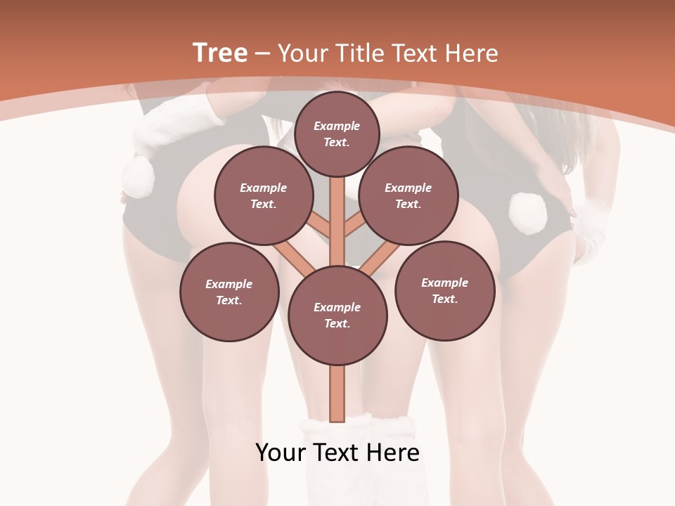 A Group Of Women In Bunny Costumes Powerpoint Template PowerPoint Template