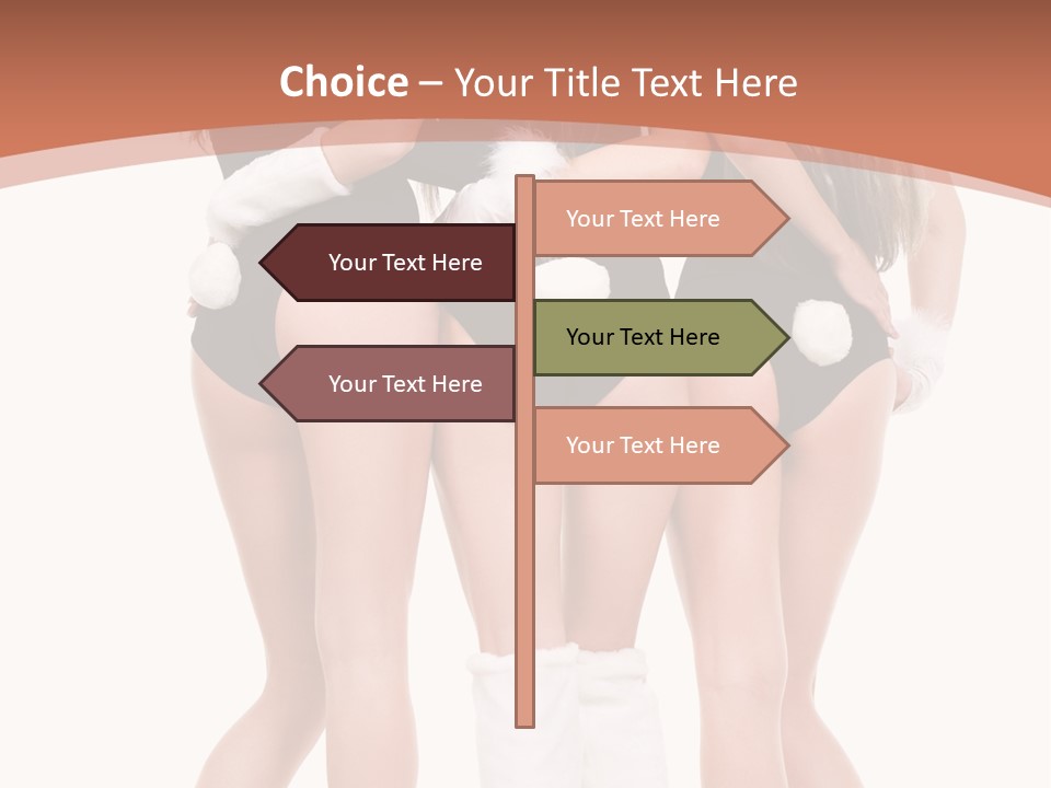 A Group Of Women In Bunny Costumes Powerpoint Template PowerPoint Template