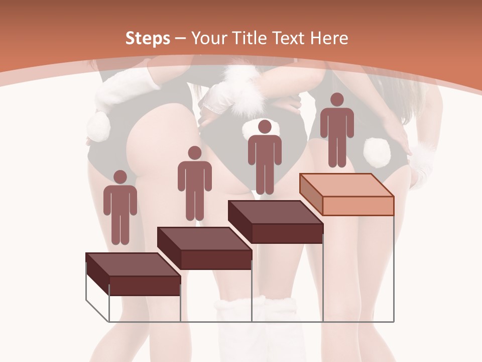 A Group Of Women In Bunny Costumes Powerpoint Template PowerPoint Template