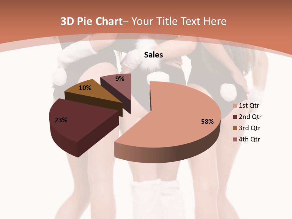 A Group Of Women In Bunny Costumes Powerpoint Template PowerPoint Template