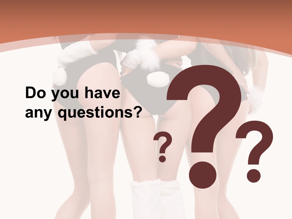 A Group Of Women In Bunny Costumes Powerpoint Template PowerPoint Template