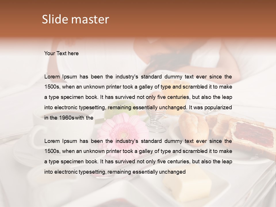 Enjoyment  Bedroom PowerPoint Template