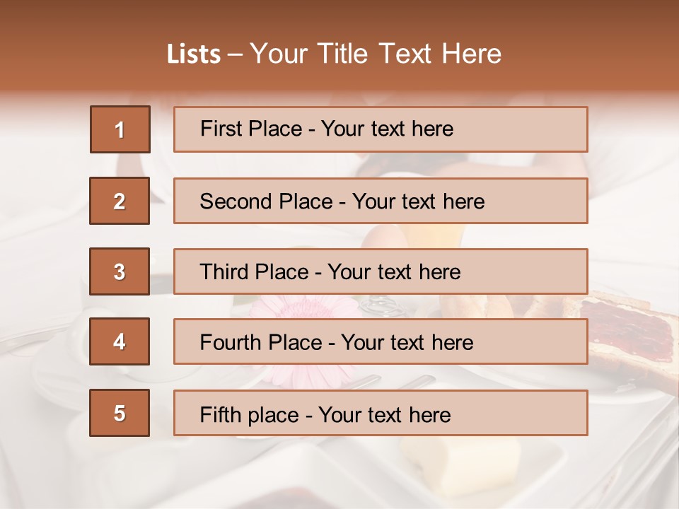 Enjoyment  Bedroom PowerPoint Template