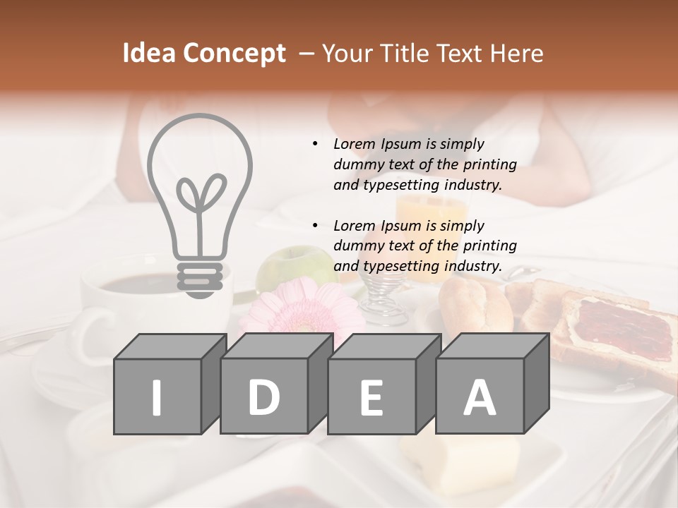 Enjoyment  Bedroom PowerPoint Template