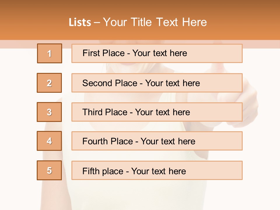 Individual Follow Stand PowerPoint Template