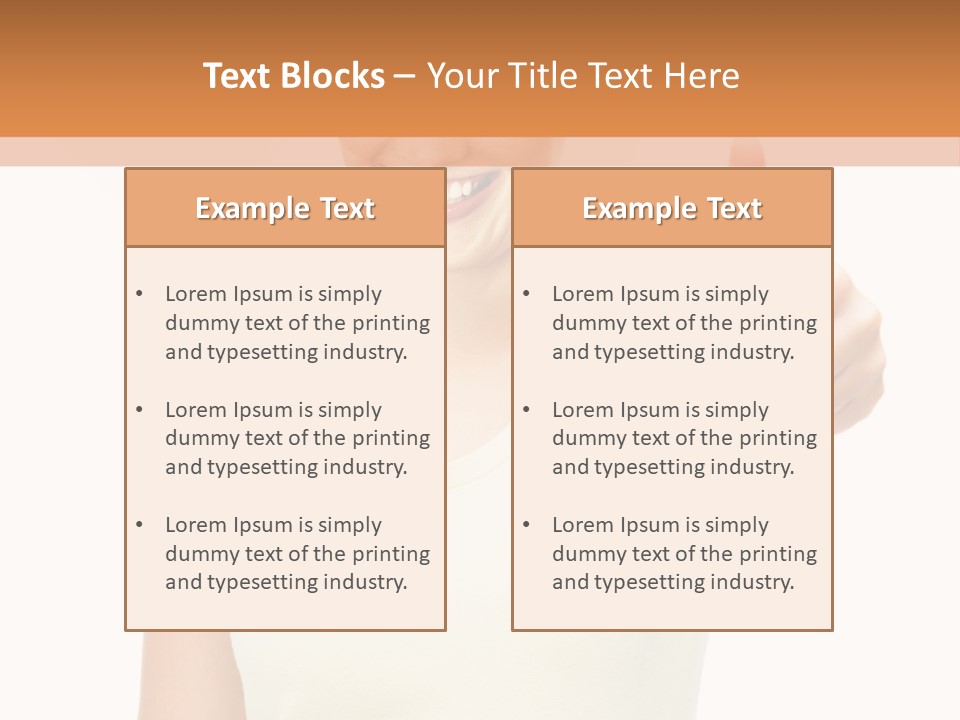 Individual Follow Stand PowerPoint Template
