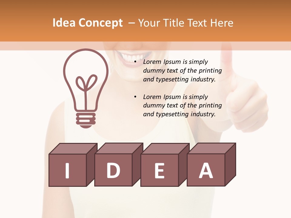 Individual Follow Stand PowerPoint Template