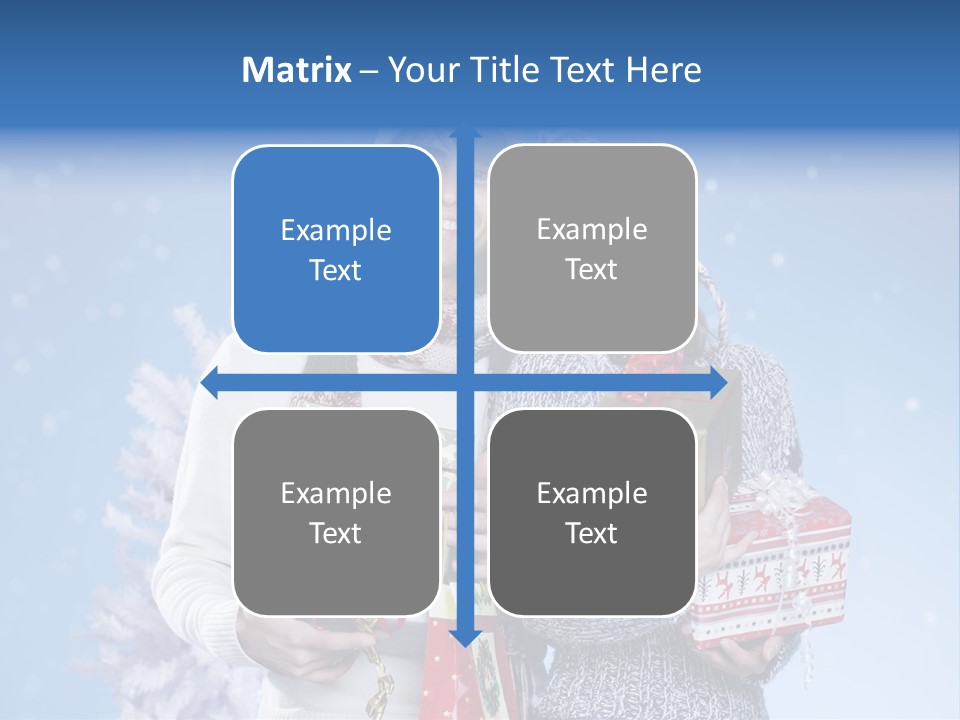 Fun Caucasian Gifts PowerPoint Template