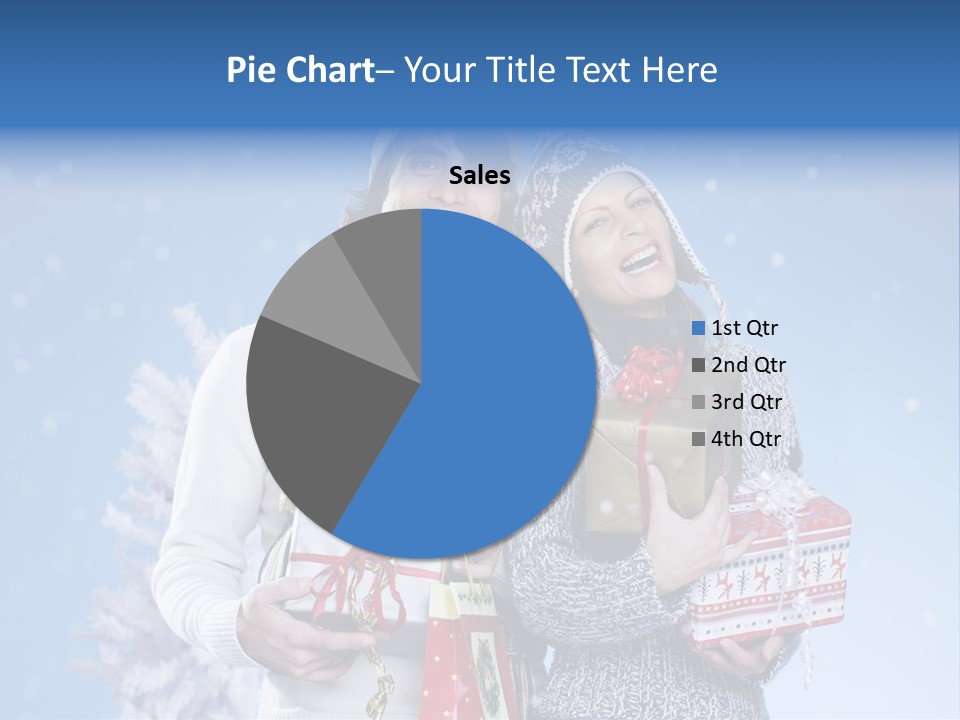 Fun Caucasian Gifts PowerPoint Template