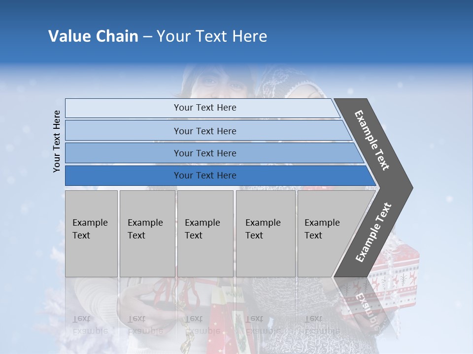 Fun Caucasian Gifts PowerPoint Template