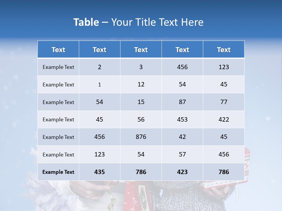 Fun Caucasian Gifts PowerPoint Template