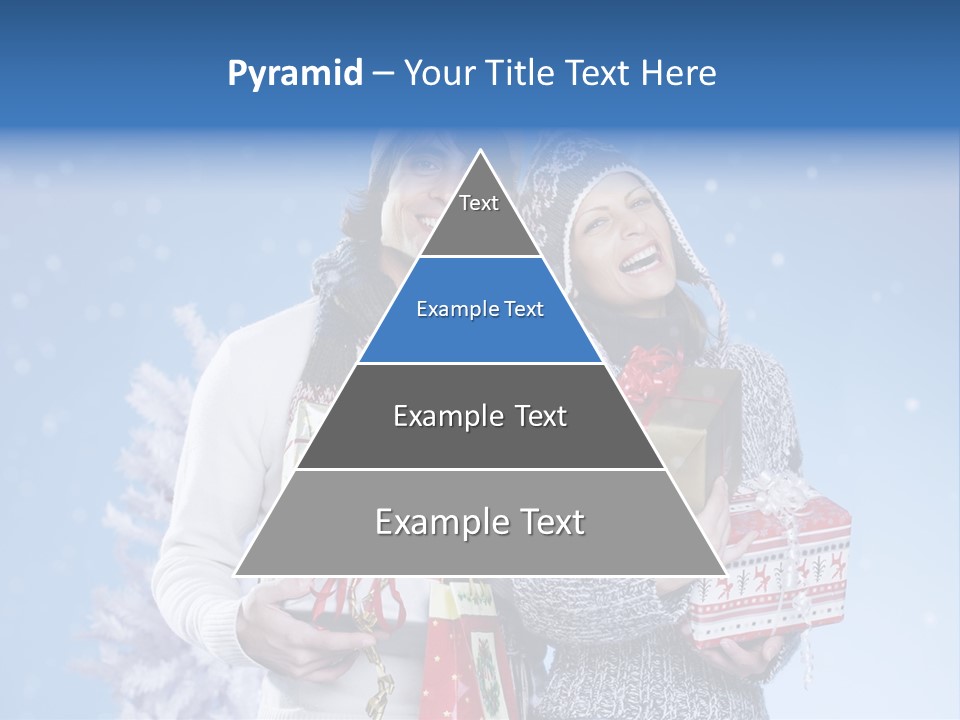 Fun Caucasian Gifts PowerPoint Template