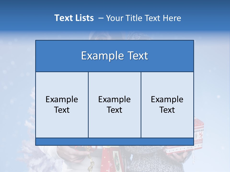 Fun Caucasian Gifts PowerPoint Template