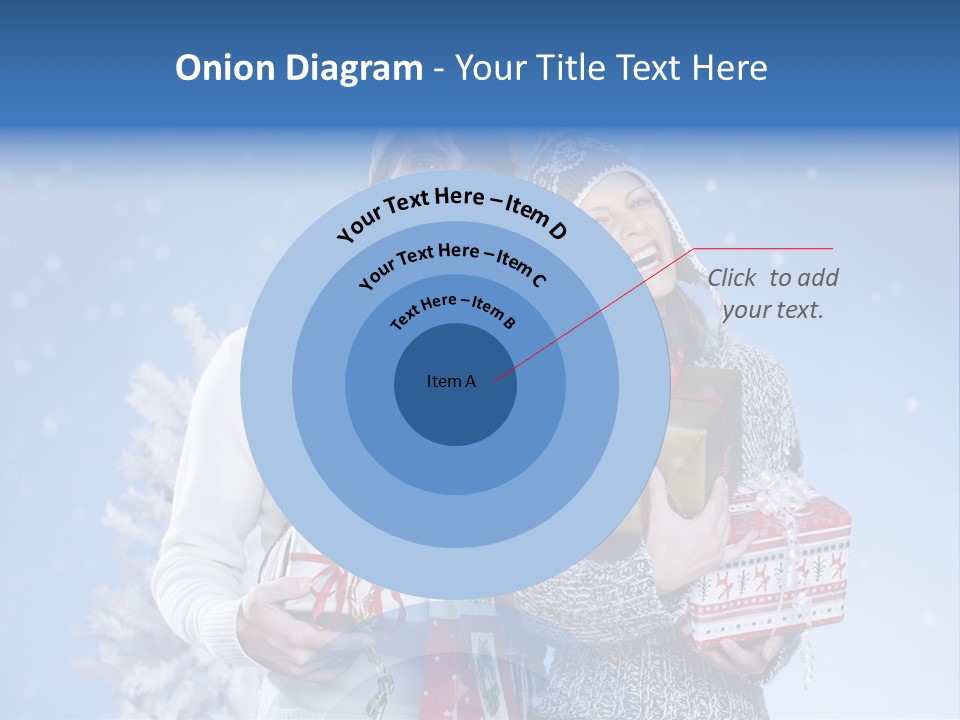 Fun Caucasian Gifts PowerPoint Template