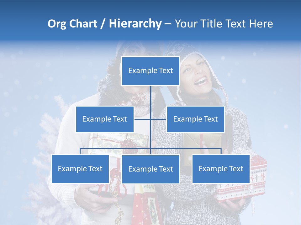 Fun Caucasian Gifts PowerPoint Template