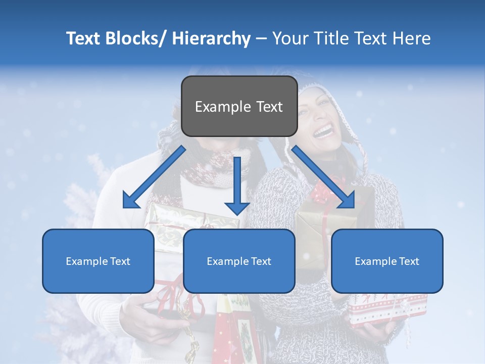 Fun Caucasian Gifts PowerPoint Template