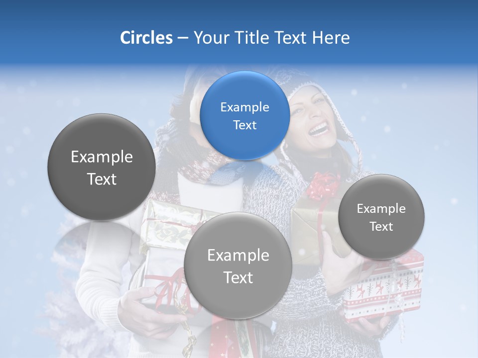 Fun Caucasian Gifts PowerPoint Template