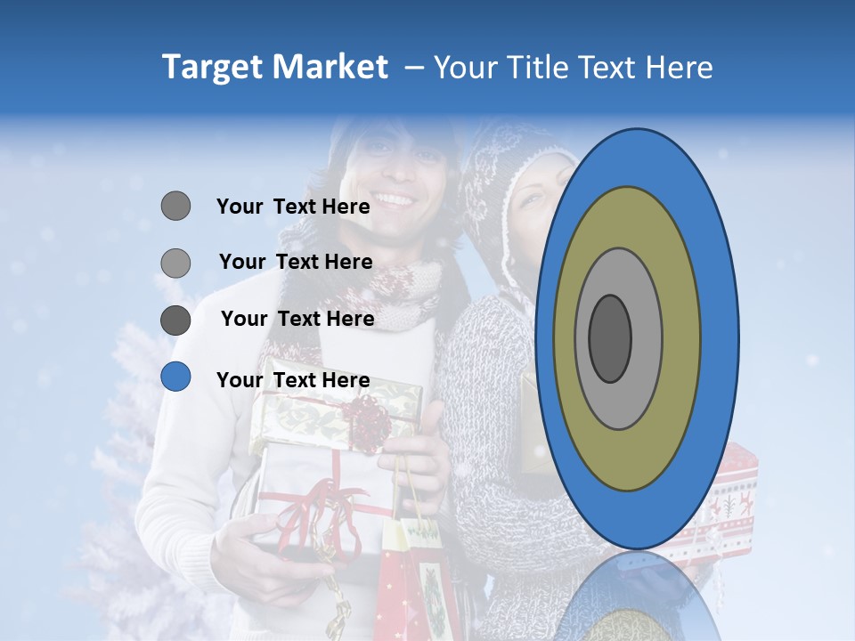 Fun Caucasian Gifts PowerPoint Template