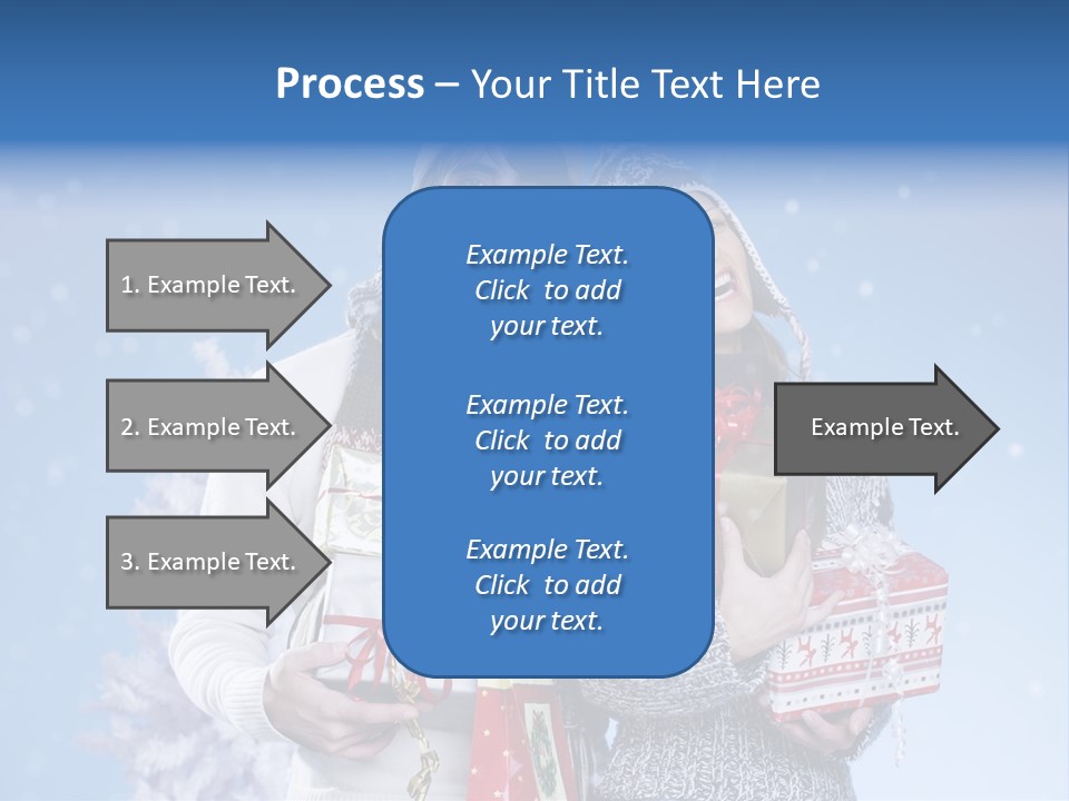 Fun Caucasian Gifts PowerPoint Template
