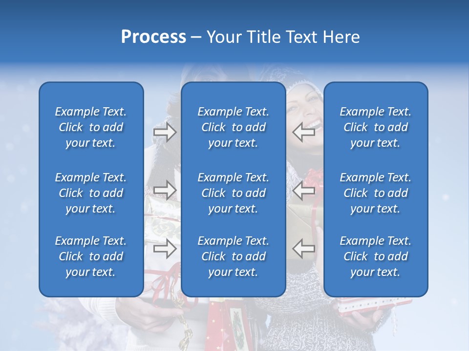 Fun Caucasian Gifts PowerPoint Template