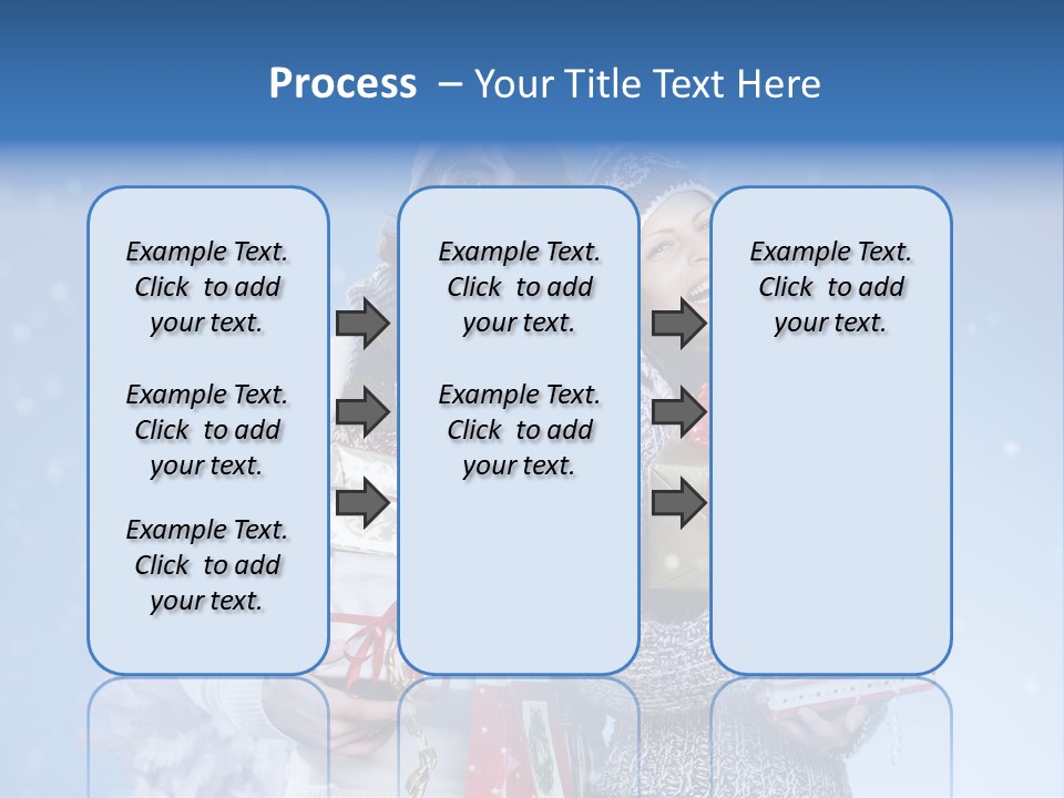 Fun Caucasian Gifts PowerPoint Template