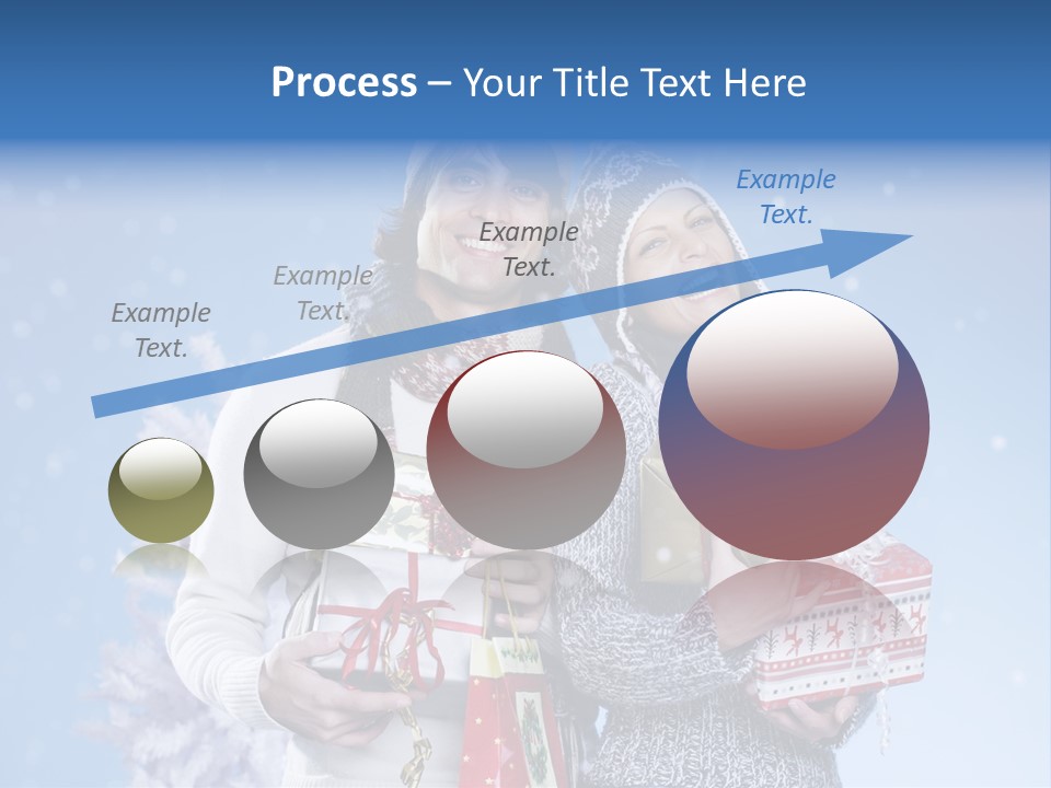 Fun Caucasian Gifts PowerPoint Template