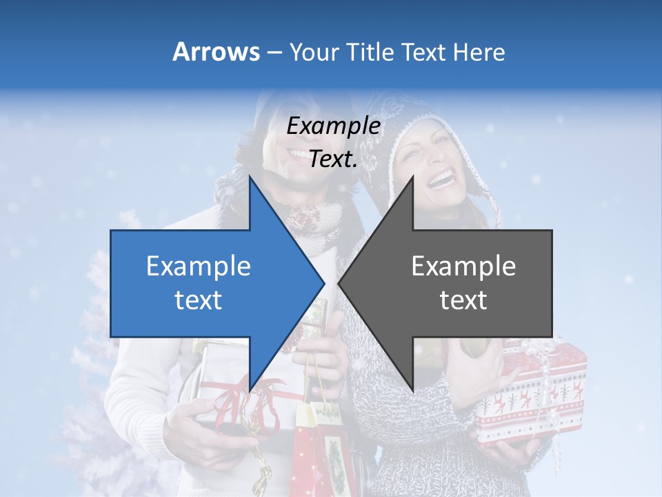 Fun Caucasian Gifts PowerPoint Template