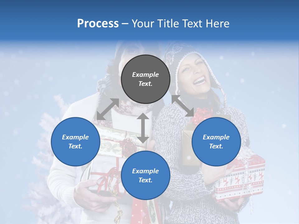 Fun Caucasian Gifts PowerPoint Template