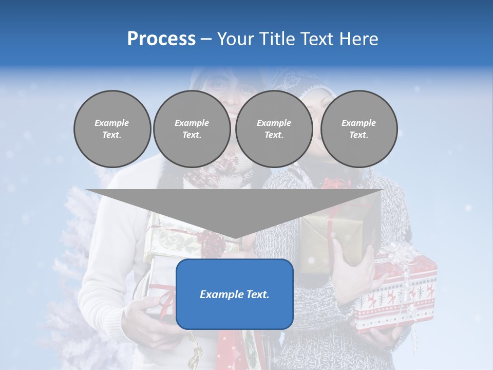 Fun Caucasian Gifts PowerPoint Template