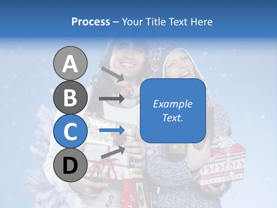 Fun Caucasian Gifts PowerPoint Template