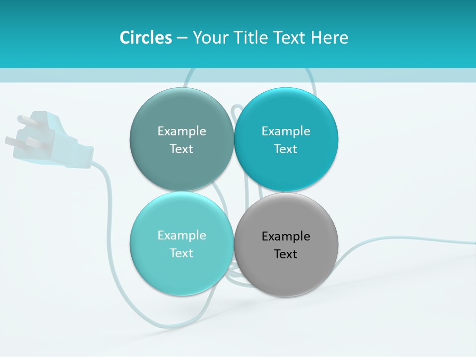Connector Cable Closeup PowerPoint Template