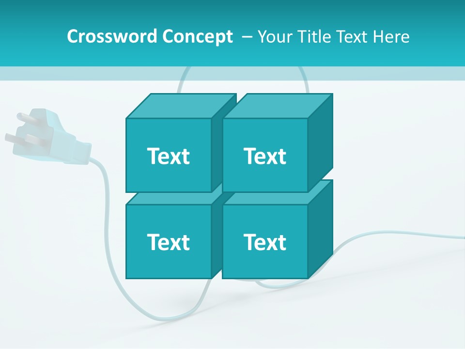 Connector Cable Closeup PowerPoint Template