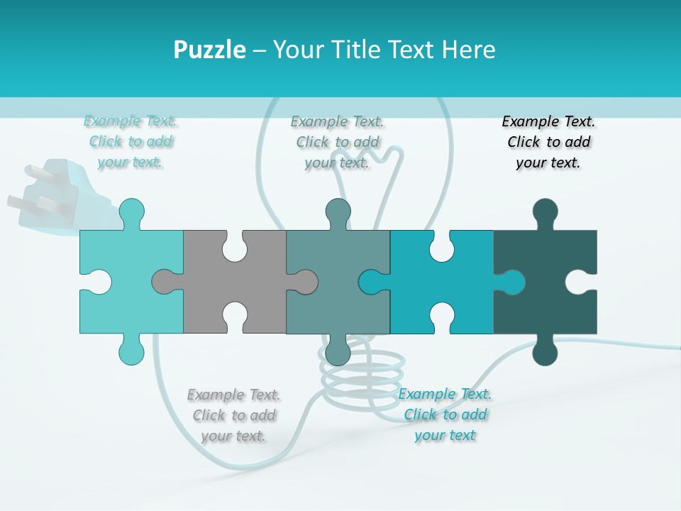 Connector Cable Closeup PowerPoint Template