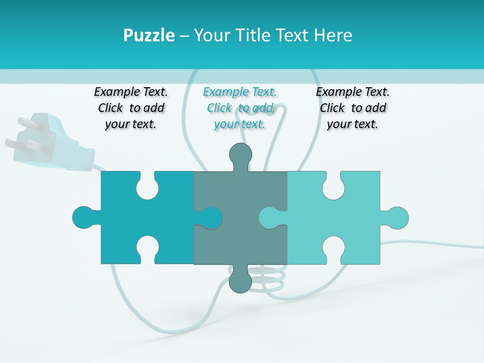 Connector Cable Closeup PowerPoint Template