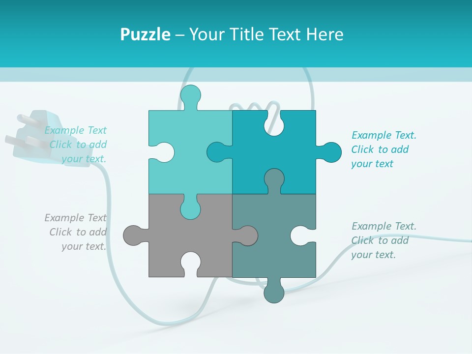 Connector Cable Closeup PowerPoint Template
