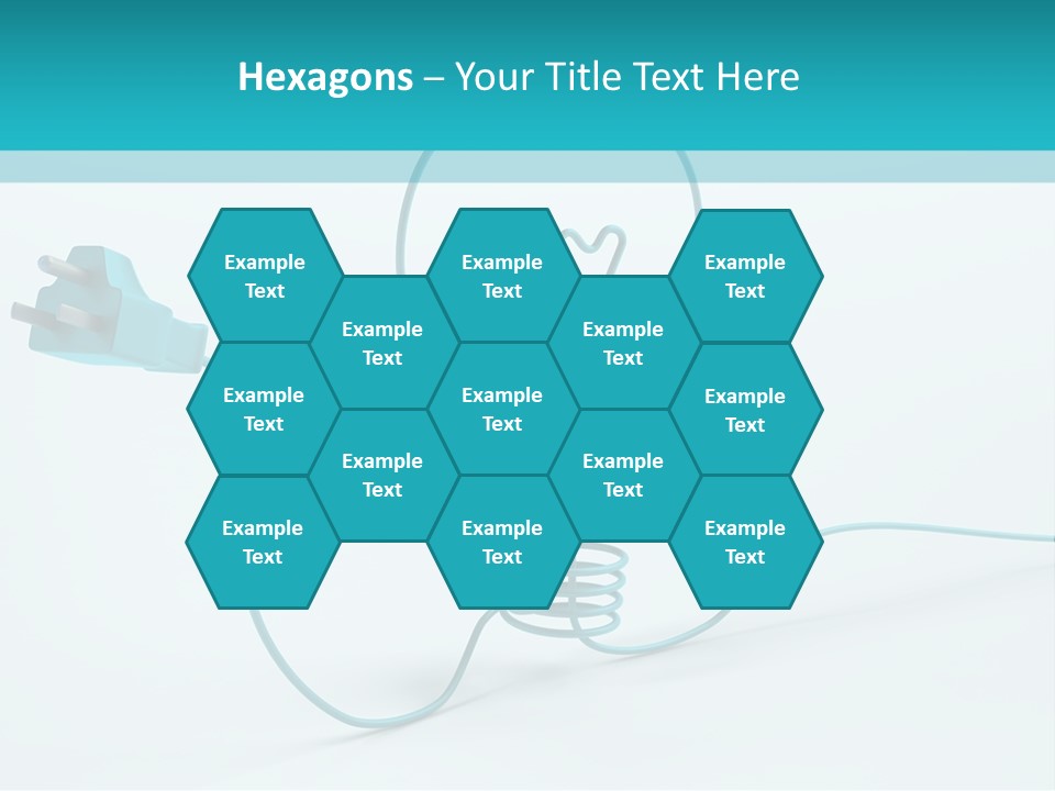 Connector Cable Closeup PowerPoint Template
