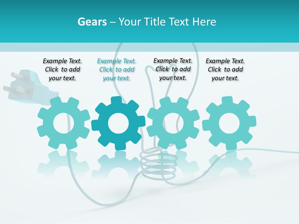 Connector Cable Closeup PowerPoint Template