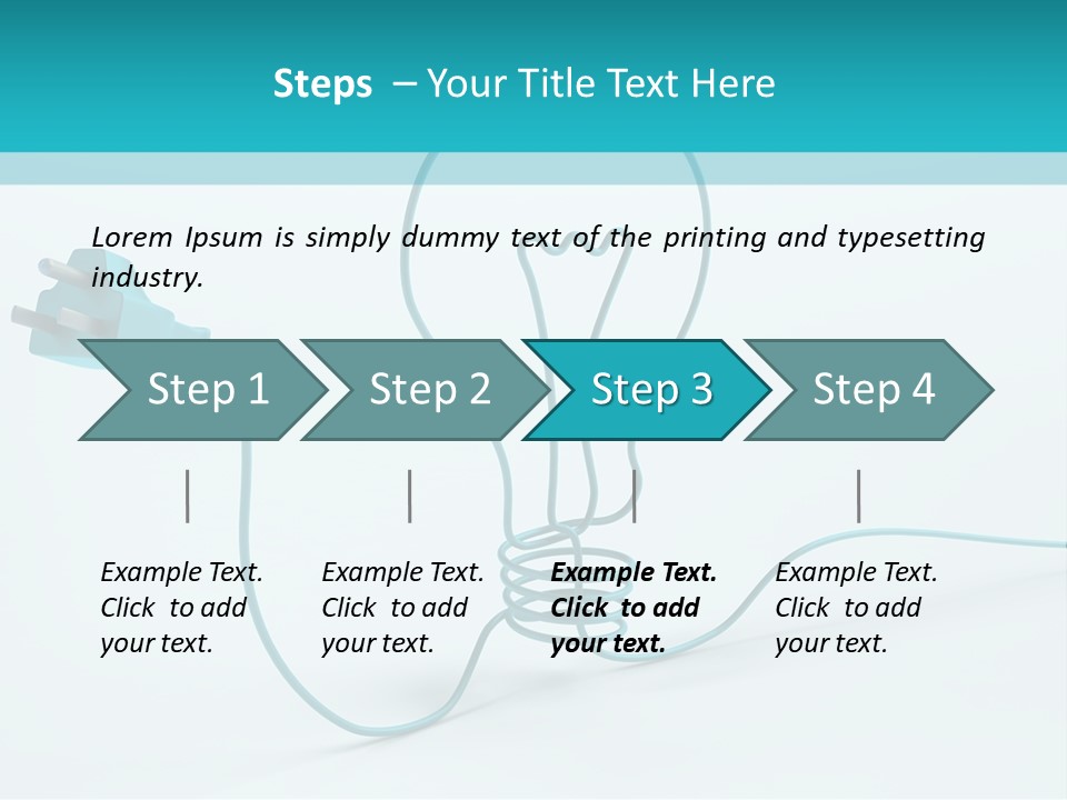 Connector Cable Closeup PowerPoint Template