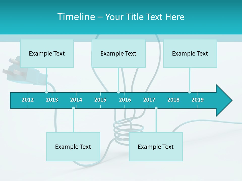 Connector Cable Closeup PowerPoint Template